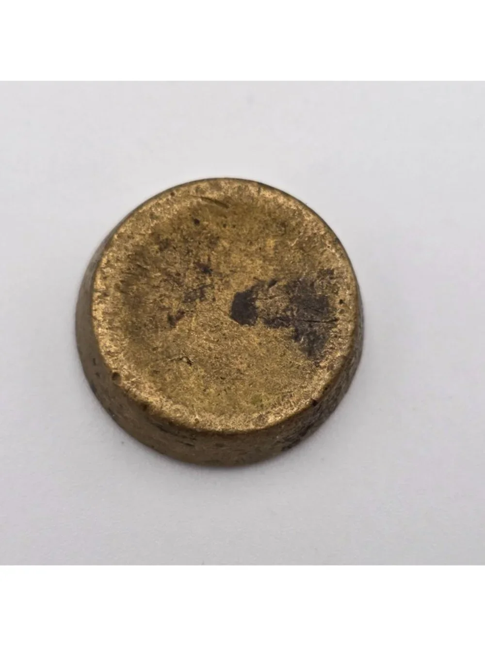 Antique Brass 1/2 Ounce Weight Piece 9cm